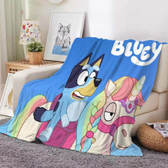 Blue Heeler Bingo 3D Printed Plush Blanket Flannel Fleece Throw Warm