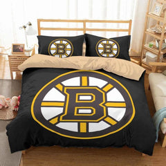 Boston Bruins Hockey League 3D Printed Duvet Cover Quilt Cover Pillowcase