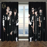 Kpop BTS Blackout Curtains Drapes For Window Treatment Set