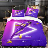 Justin Jefferson Rugby Football Player Duvet Cover Quilt Case Pillowcases
