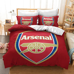 Arsenal Football Club Duvet Cover Quilt Case Pillowcase Bedding Set Without Filler