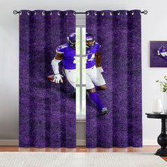 Stefon Marsean Diggs Blackout Curtains Drapes for Window Treatment Set