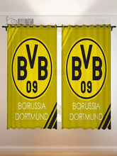2025 New Borussia Dortmund Football Club Curtains Blackout Window Treatments Drapes Room Decor