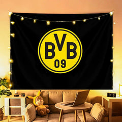 2025 New Borussia Dortmund Football Club Wall Decor Hanging Tapestry Home Bedroom Living Room Decoration Wall Decor