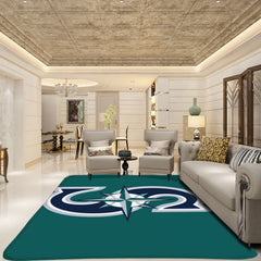 Seattle Mariners Baseball Carpet Living Room Bedroom Mats Kitchen Bathroom Rugs
