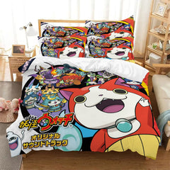 2025 New Yo-kai Watch Duvet Cover Quilt Case Pillowcase Bedding Set Without Filler
