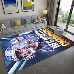 Detroit Lions Football League Carpet Living Room Bedroom Mats Kitchen Bathroom Rugs