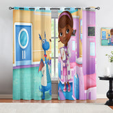 Doc McStuffins Blackout Curtains Drapes for Window Treatment Set