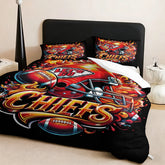 Kansas City Chiefs Comforter Pillowcase Sets Blanket All Season Reversible Quilted Duvet