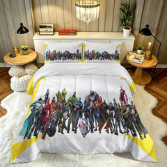 Marvel Rivals Comforter Pillowcase Sets Blanket All Season Reversible Quilted Duvet