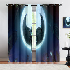 Marvel Rivals Moon Knight Blackout Curtains Drapes For Window Treatment Set