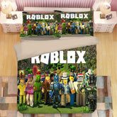Game Roblox DynaBlocks Duvet Cover Quilt Case Pillowcase Bedding Set