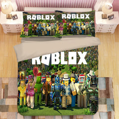 Game Roblox DynaBlocks Duvet Cover Quilt Case Pillowcase Bedding Set