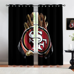 San Francisco 49ers Blackout Curtains Drapes For Window Treatment Set