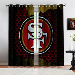 San Francisco 49ers Blackout Curtains Drapes For Window Treatment Set