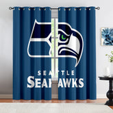 Seattle Seahawks Football Team Blackout Curtains Drape For Window Treatment Set