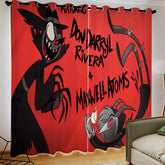 Hazbin Hotel Blackout Curtain for Living Room Bedroom Window Treatment