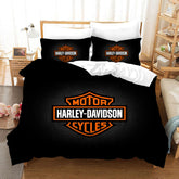 Harley Motor Duvet Cover Quilt Cover Pillowcase Bedding Set Bed Linen Home Bedroom Decor