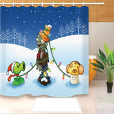 Plants vs Zombies Shower Curtain Waterproof Bath Curtains Bathroom Decor With Hooks