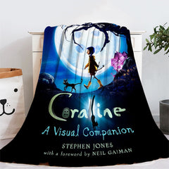 Coraline and the Secret Door 3D Printed Plush Blanket Flannel Fleece Throw