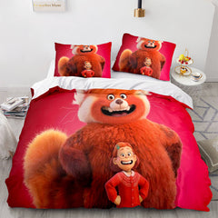 2026 NEW Cartoon Turning Red Bedding Set Quilt Duvet Cover Bedding Sets