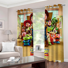 2025 NEW 2 Panels Toy Story Curtains Blackout Window Drapes for Room Decoration