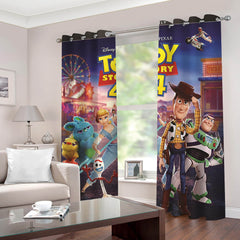 2025 NEW 2 Panels Toy Story Curtains Blackout Window Drapes for Room Decoration