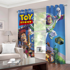 2025 NEW 2 Panels Toy Story Curtains Blackout Window Drapes for Room Decoration