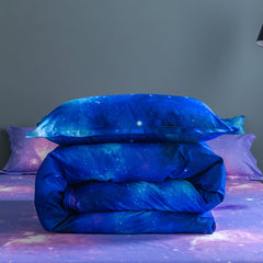 2025 NEW 3-Piece Galaxy Sky Bedding Set Duvet Covers Without Filler