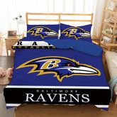 Baltimore Ravens Football League #19 Duvet Cover Quilt Cover Pillowcase Bedding Set Bed Linen Home Bedroom Decor