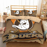 Anaheim Ducks Hockey #2 Duvet Cover Quilt Cover Pillowcase Bedding Set Bed Linen Home Bedroom Decor