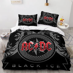 2026 NEW AC DC Cosplay 3 Piece Bedding Set Quilt Covers Without Filler