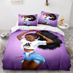 2026 NEW African Girls Cosplay Bedding Sets Quilt Covers Room Decoration