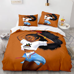 2026 NEW African Girls Cosplay Bedding Sets Quilt Covers Room Decoration