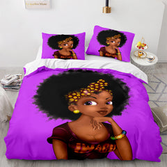 2026 NEW African Girls Cosplay Bedding Sets Quilt Covers Room Decoration