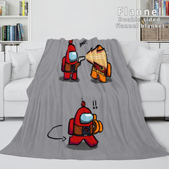 2025 NEW Among Us Soft Flannel Blanket Fleece Throw Blanket Bedding Sets