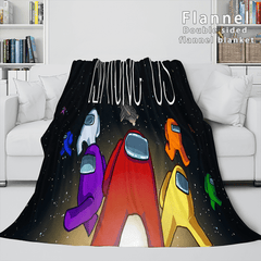 2025 NEW Among Us Soft Flannel Blanket Fleece Throw Blanket Bedding Sets
