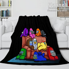 2025 NEW Among Us Soft Flannel Blanket Fleece Throw Blanket Bedding Sets