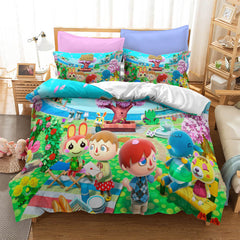 2026 NEW Animal Crossing Cosplay Bedding Set Duvet Cover Quilt Covers Bed Set
