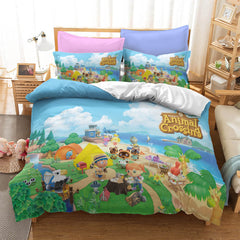 2026 NEW Animal Crossing Pattern Bedding Set Quilt Cover Without Filler