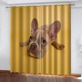 2025 NEW Animal Dog Curtains Blackout Window Drapes