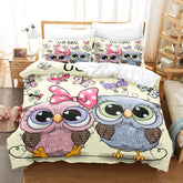 2025 NEW Animal World Owl Bedding Sets Quilt Cover Without Filler