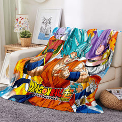 2025 NEW Anime Dragon Ball Super Blanket Flannel Throw Room Decoration