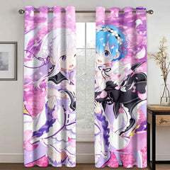 2025 NEW Anime Genshin Impact Curtains Cosplay Blackout Window Treatments Drapes