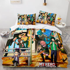 2025 NEW Anime My Hero Academia Bedding Set Cosplay Quilt Cover Without Filler
