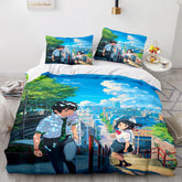 2026 NEW Anime Your Name Pattern Bedding Sets Quilt Covers