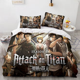 2026 NEW Attack on Titan Cosplay Bedding Sets Quilt Covers