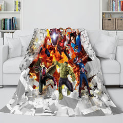 2025 NEW Avengers 4 Flannel Blanket Fleece Throw Cosplay Blanket Wrap Nap Quilt