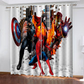 2026 NEW Avengers Curtains Blackout Window Drapes