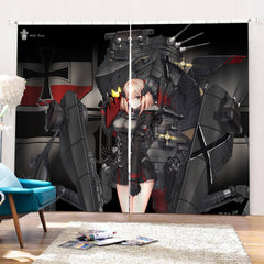 2025 NEW Azur Lane Curtains Cosplay Blackout Window Drapes for Room Decoration